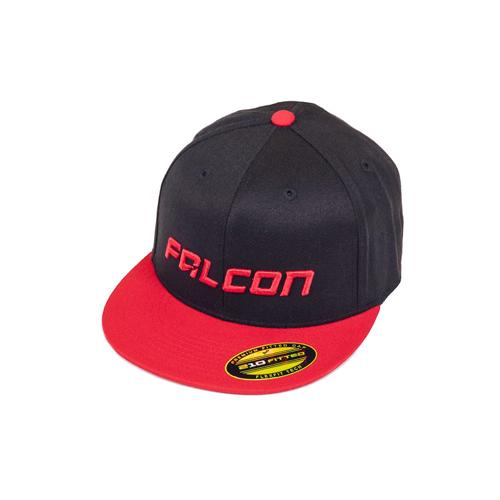 2-TONE FLAT VISOR HAT – BLACK/RED –LG/XL