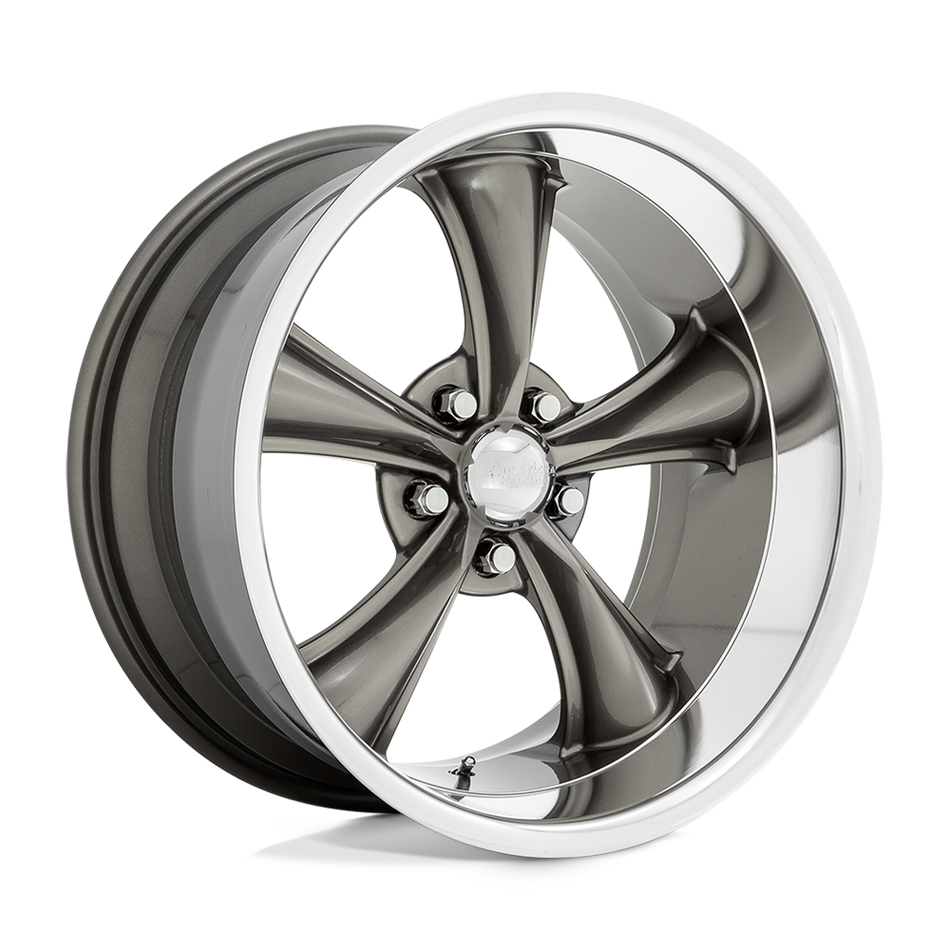 American Racing Vintage VN338 BOSS TT Graphite With Diamond Cut Lip Wheel