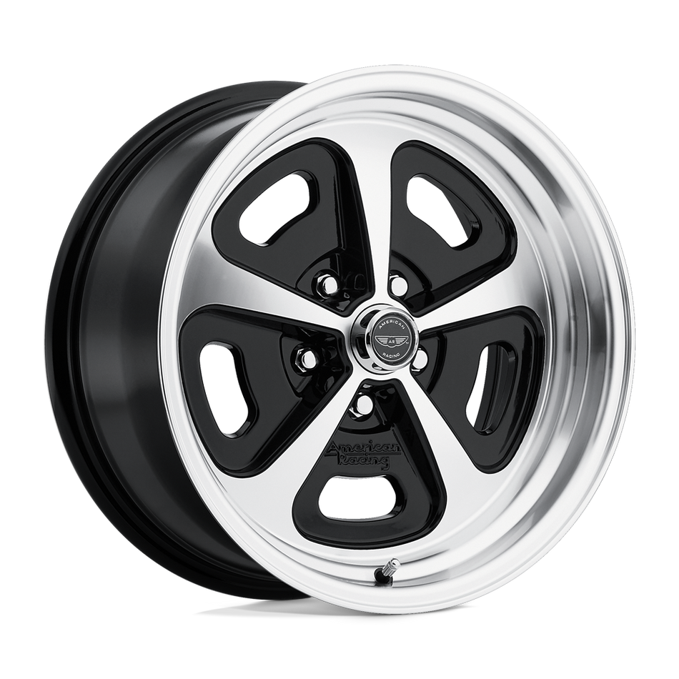 American Racing Vintage VN501 500 MONO CAST Gloss Black Machined Wheel