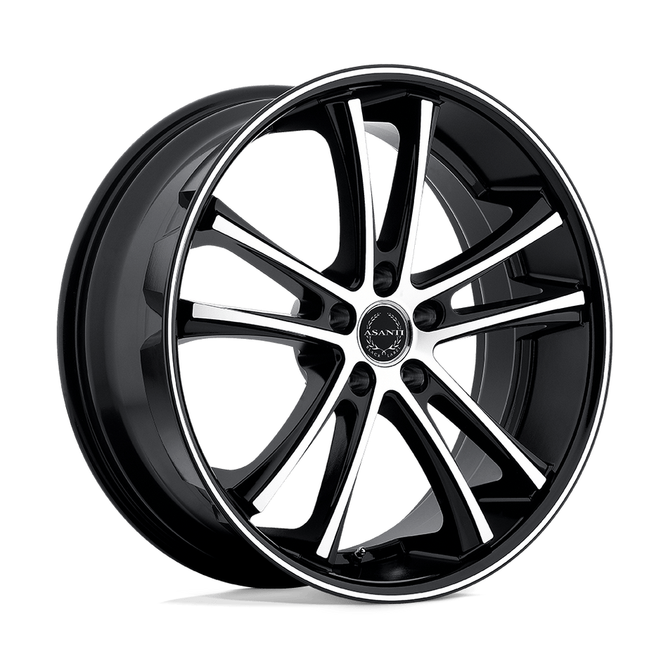 Asanti Black ABL-1 PEGASI Machined Face Black Lip Wheel
