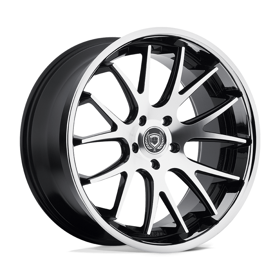 Asanti Black ABL-3 CASTOR Machined Face Ss Lip Wheel