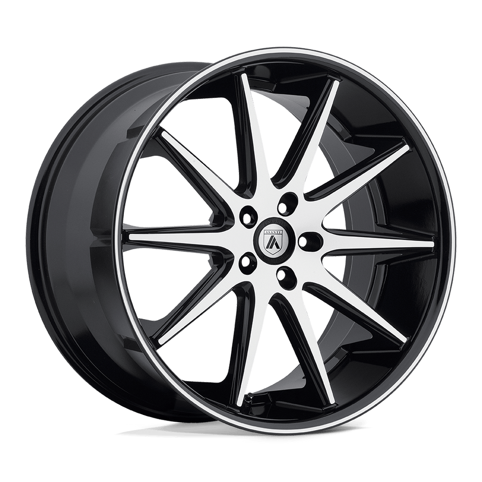 Asanti Black ABL-4 CAPELLA Machined Face Black Lip Wheel
