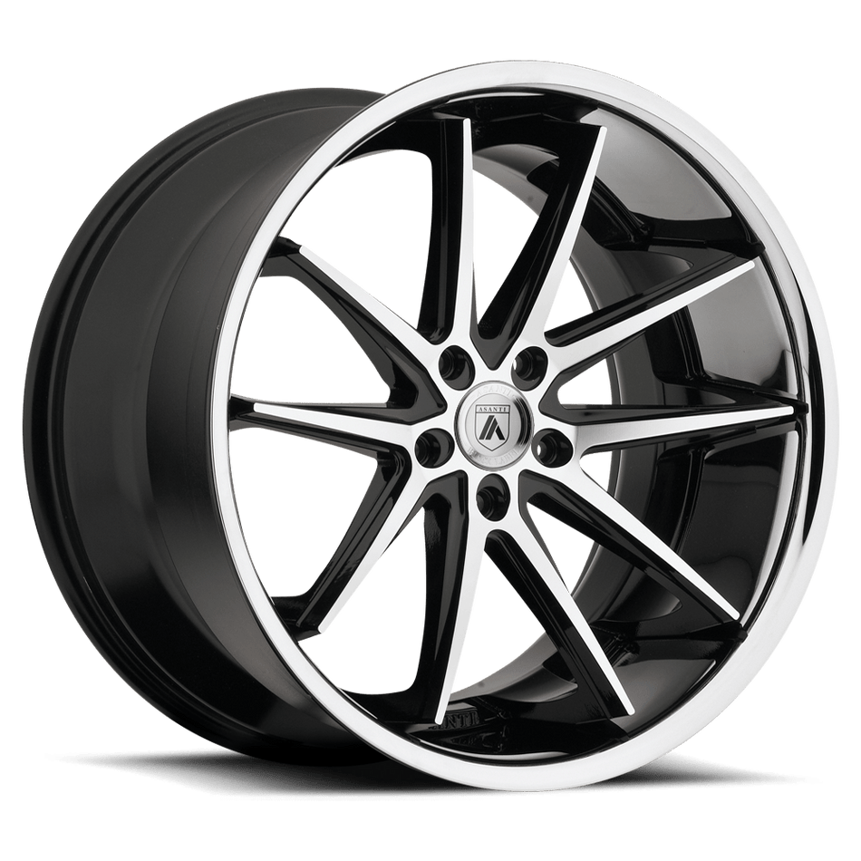 Asanti Black ABL-5 ALTAIR Machined Face Ss Lip Wheel
