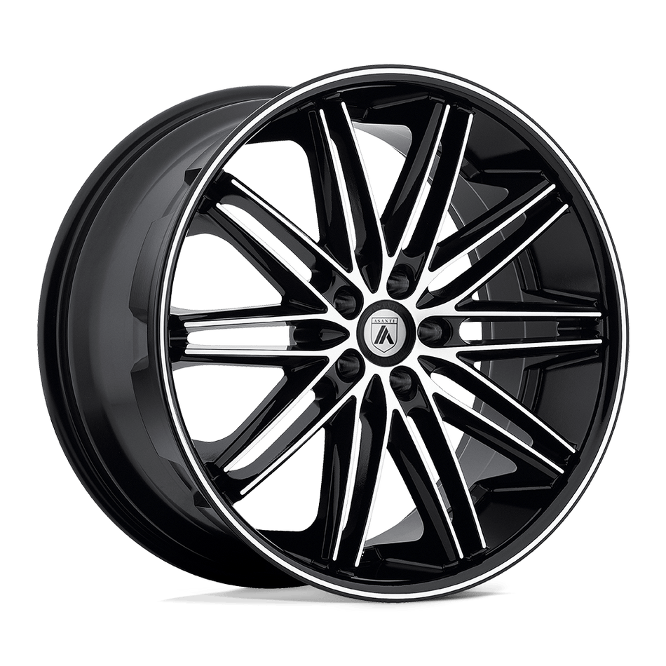 Asanti Black ABL-10 POLLUX Machined Face Black Lip Wheel