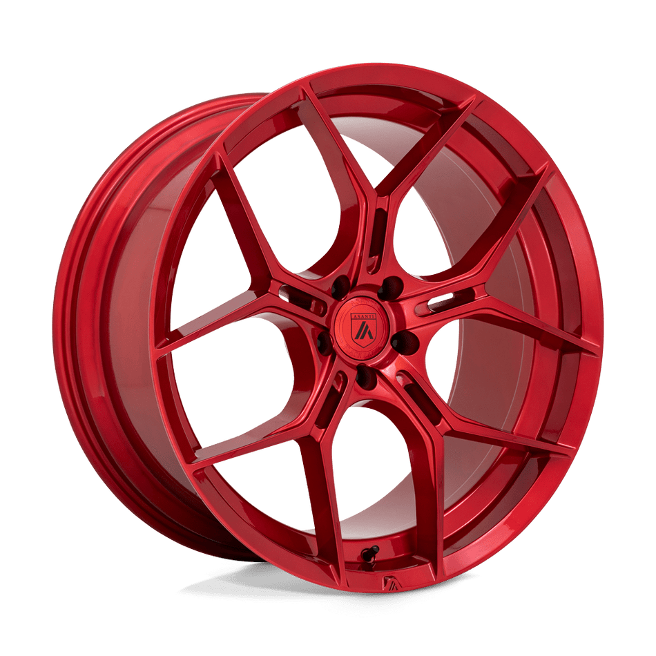Asanti Black ABL-37 MONARCH Candy Red Wheel