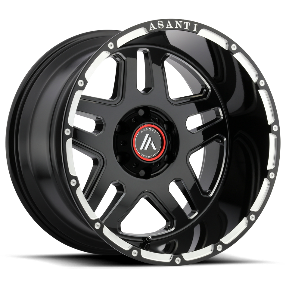 Asanti Off Road AB809 ENFORCER Gloss Black Milled Wheel