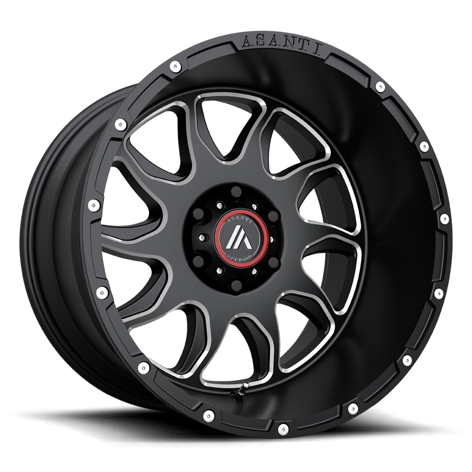 Asanti Off Road AB810 BALLISTIC Gloss Black Milled Wheel