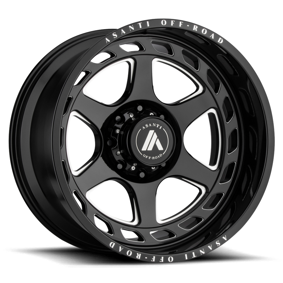 Asanti Off Road AB816 ANVIL Gloss Black Milled Wheel