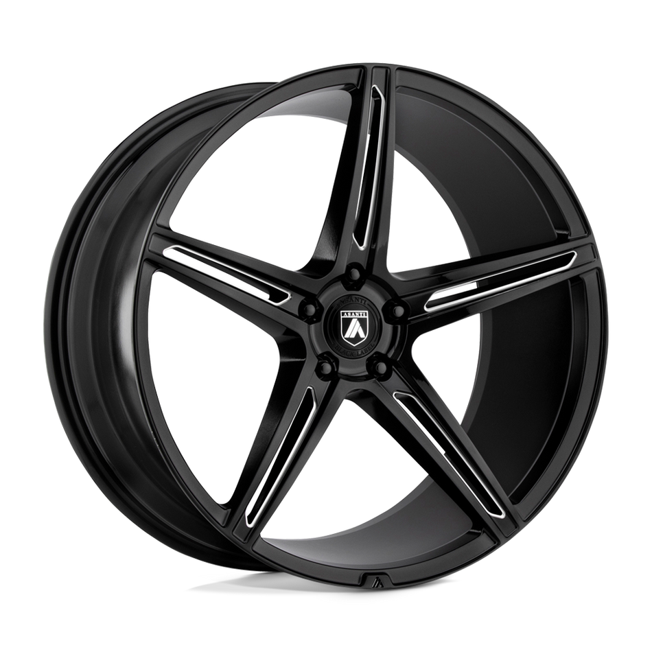 Asanti Black ABL-22 ALPHA 5 Gloss Black Milled Wheel