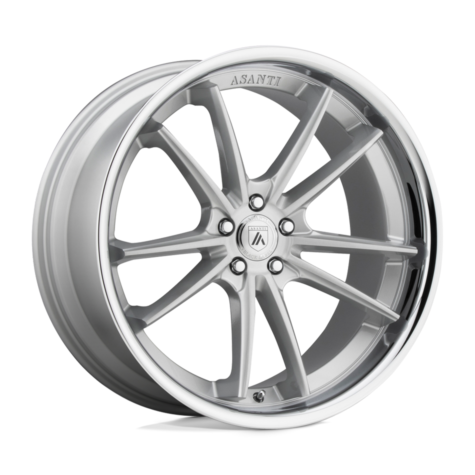 Asanti Black ABL-23 SIGMA Brushed Silver Chrome Lip Wheel