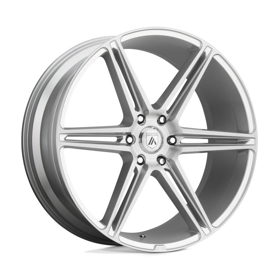 Asanti Black ABL-25 ALPHA 6 Brushed Silver Wheel