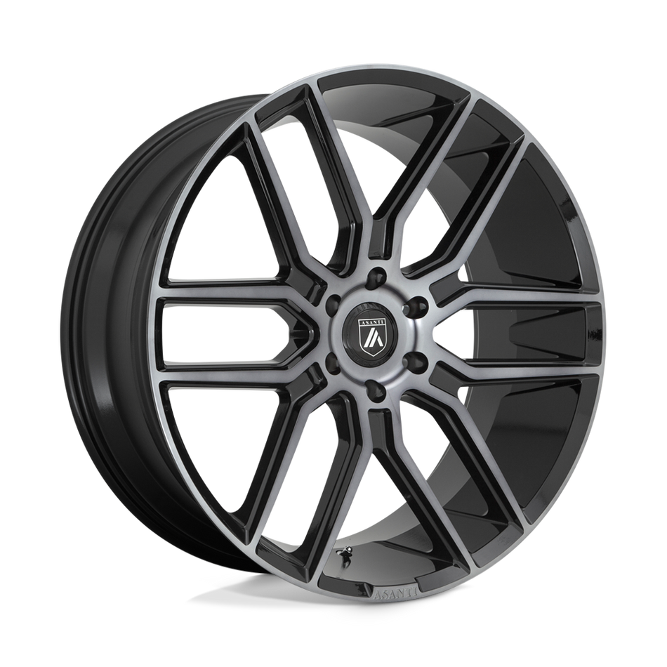 Asanti Black ABL-28 BARON Gloss Black With Gray Tint Wheel