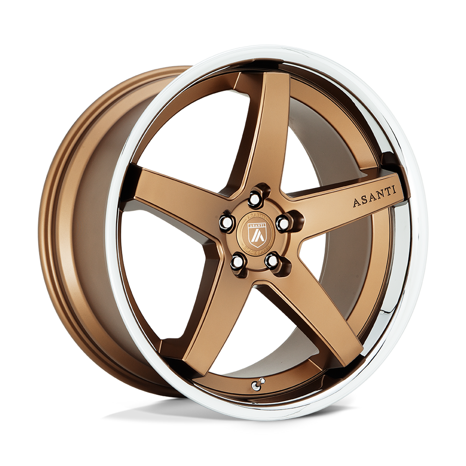 Asanti Black ABL31 REGAL Satin Bronze With Chrome Lip Wheel