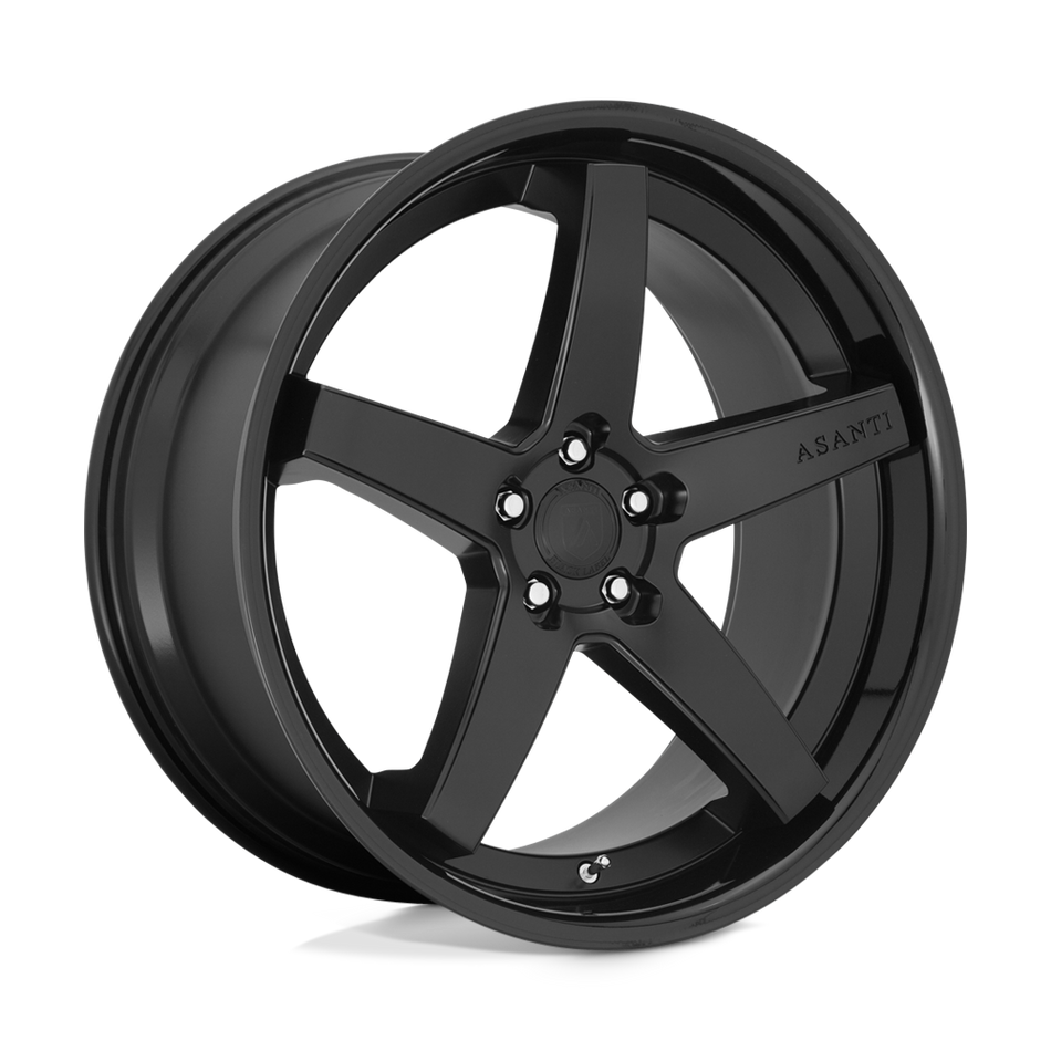 Asanti Black ABL31 REGAL Satin Black Gloss Black Lip Wheel