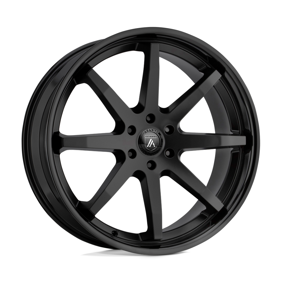 Asanti Black ABL-32 KAISER Satin Black Gloss Black Lip Wheel
