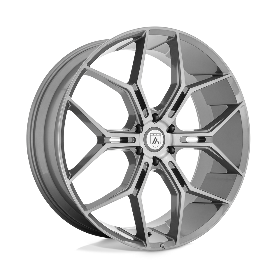 Asanti Black ABL-38 MONARCH TRUCK Titanium Brushed Wheel