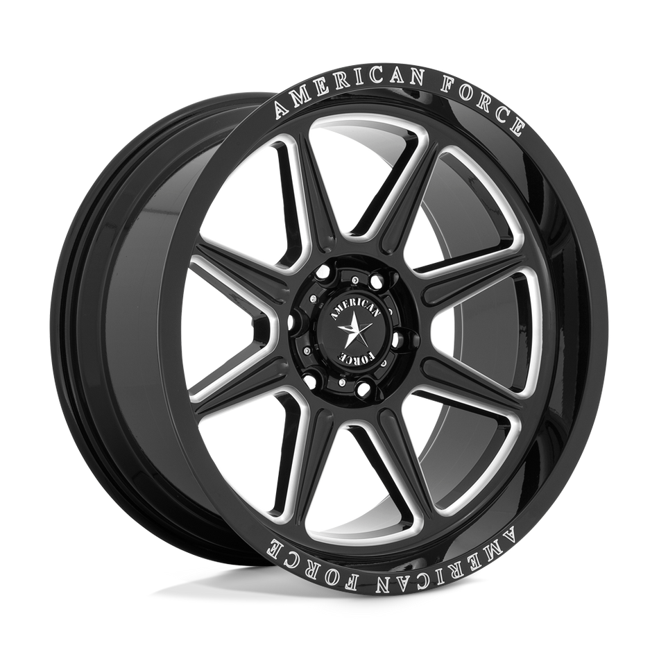 American Force Cast AC002 TRAIL Gloss Black Milled Wheel