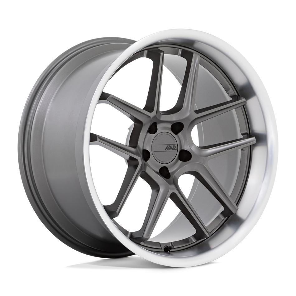 American Racing AR942 BISHOP Matte Gunmetal With Machined Lip Wheel