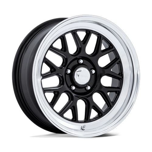 American Racing Vintage VN516 G-FORCE GLOSS BLACK W/ DIAMOND CUT LIP