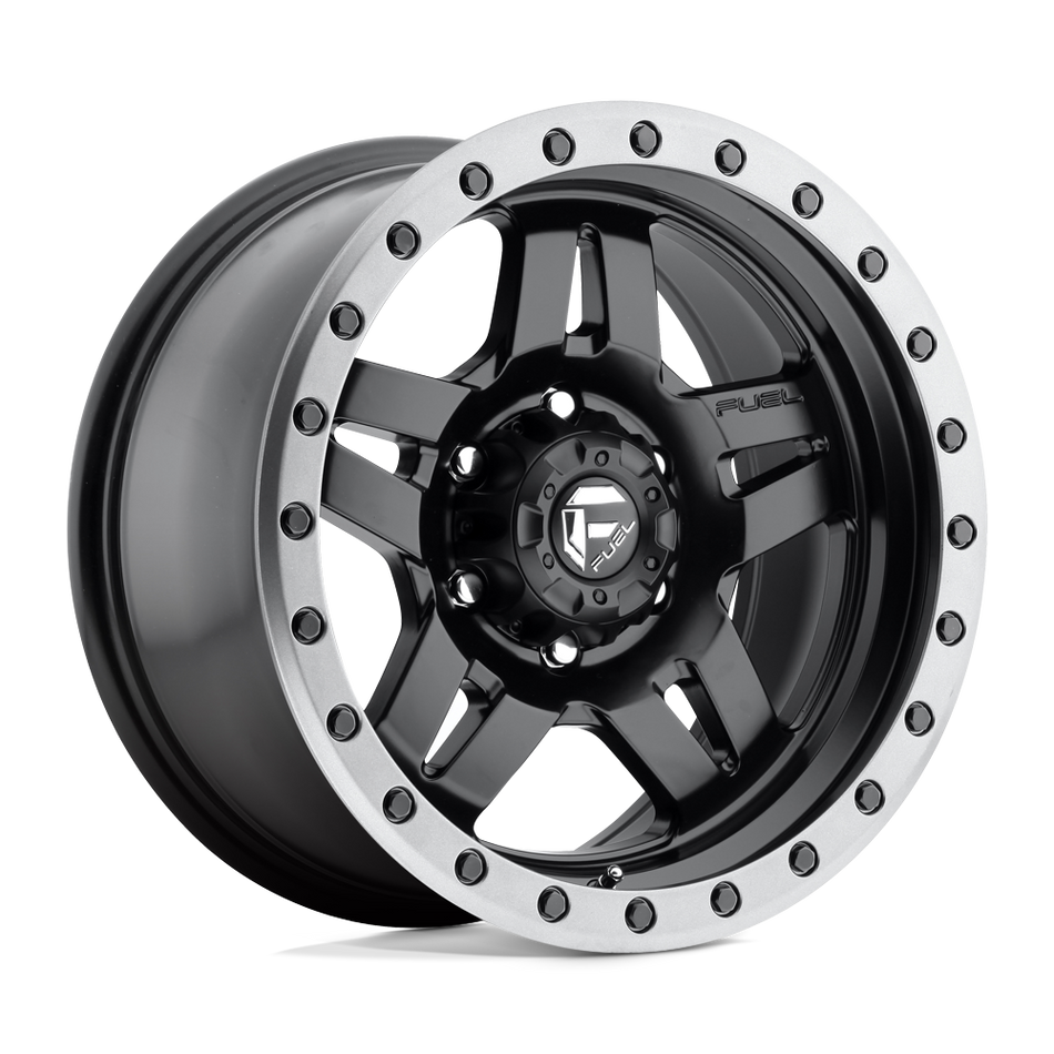 Fuel 1PC D557 ANZA Matte Black Gun Metal Ring Wheel