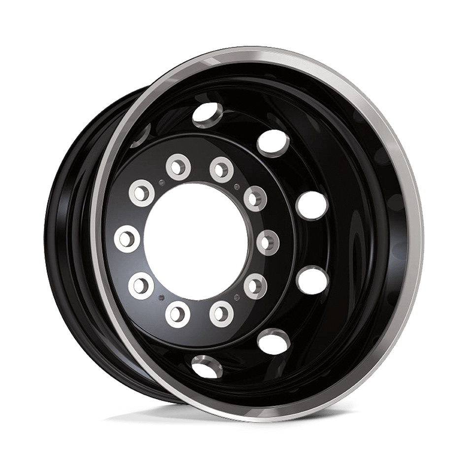 ATX AO404 JOURNEY Satin Black With Polished Lip - Rear Outer Wheel