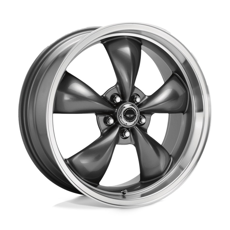 American Racing AR105 TORQ THRUST M Anthracite Machined Lip Wheel