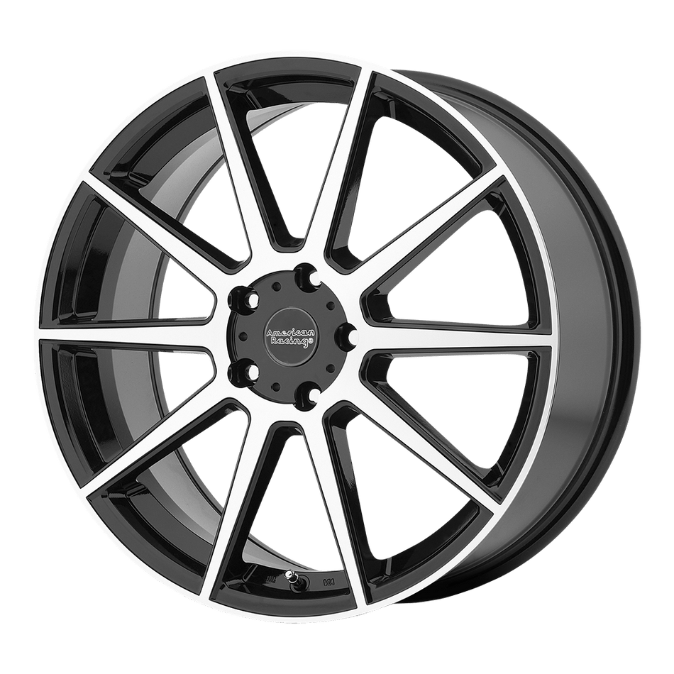 American Racing AR908 Gloss Black Machined Face Wheel