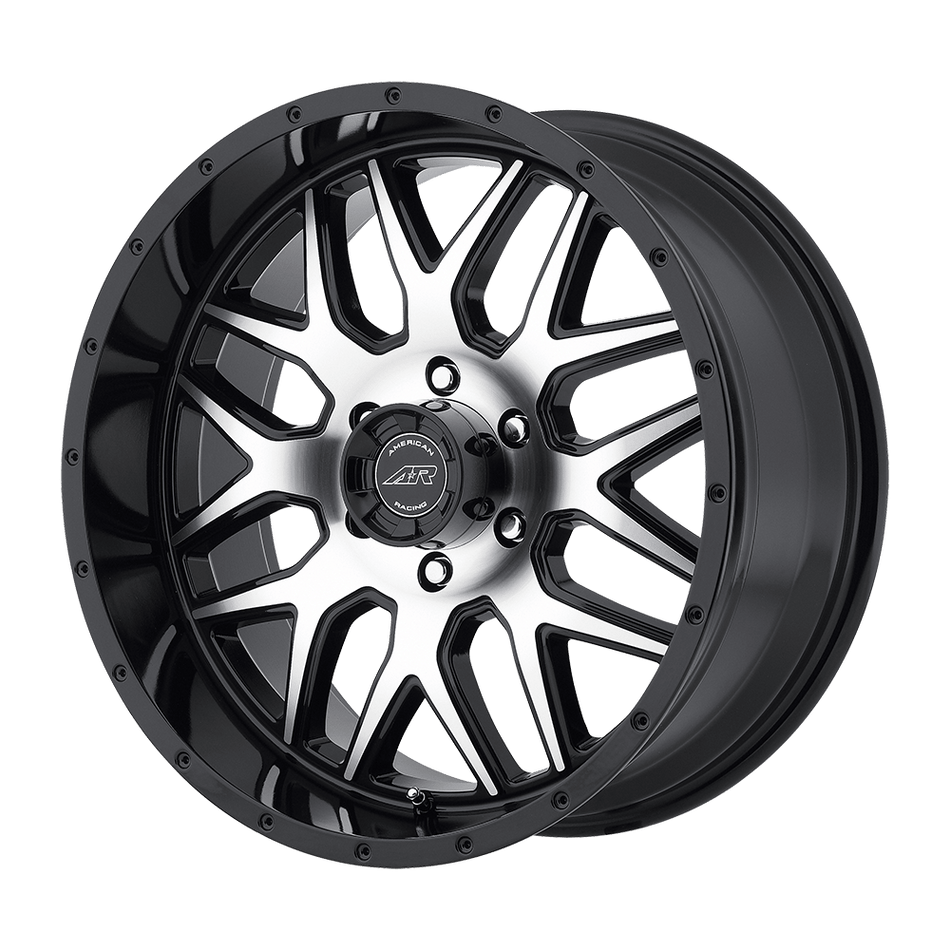 American Racing AR910 Gloss Black Machined Wheel