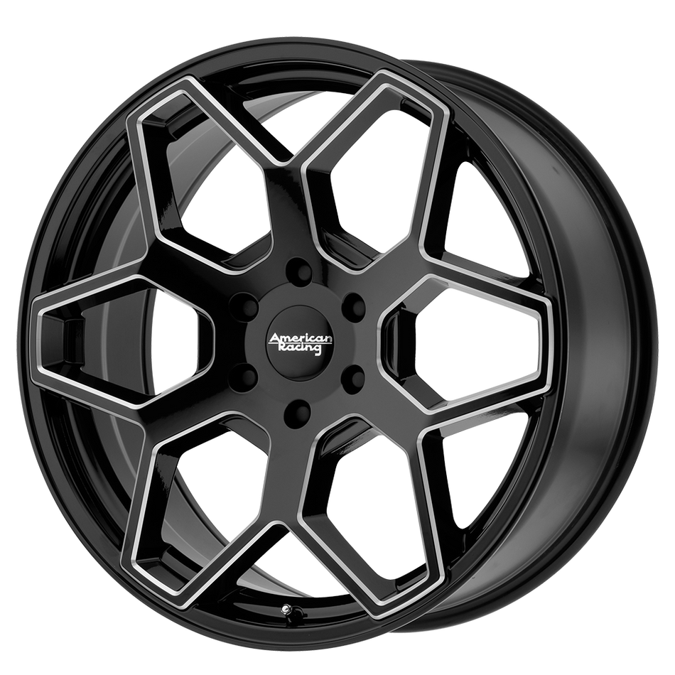 American Racing AR916 Gloss Black Milled Wheel
