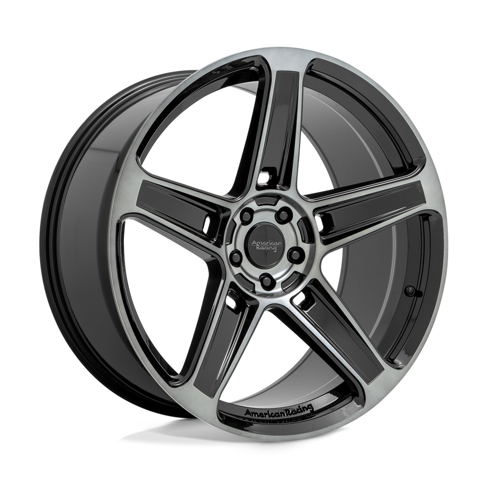 American Racing AR936 Gloss Black With Gray Tint Wheel