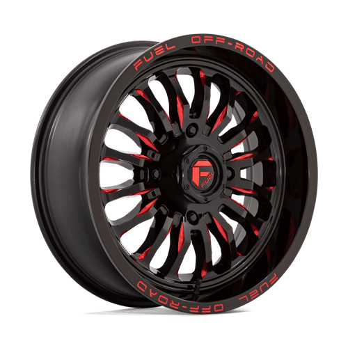 Fuel UTV D822 ARC UTV GLOSS BLACK MILLED W/ RED TINT