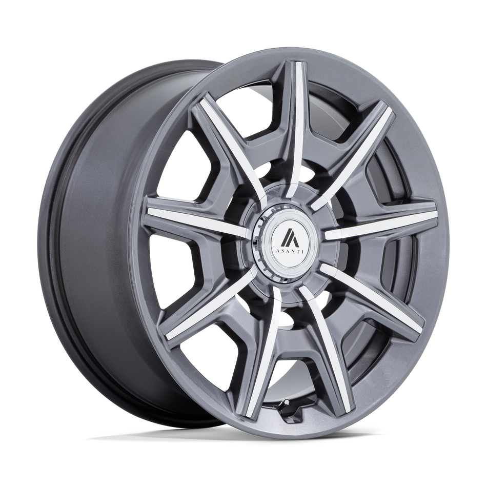 Asanti Black AB041 ESQUIRE Gloss Anthracite Bright Machined Wheel