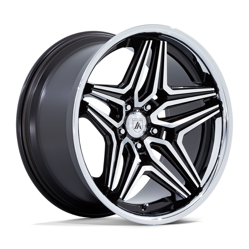 Asanti Black AB046 DUKE Gloss Black Machined Wheel