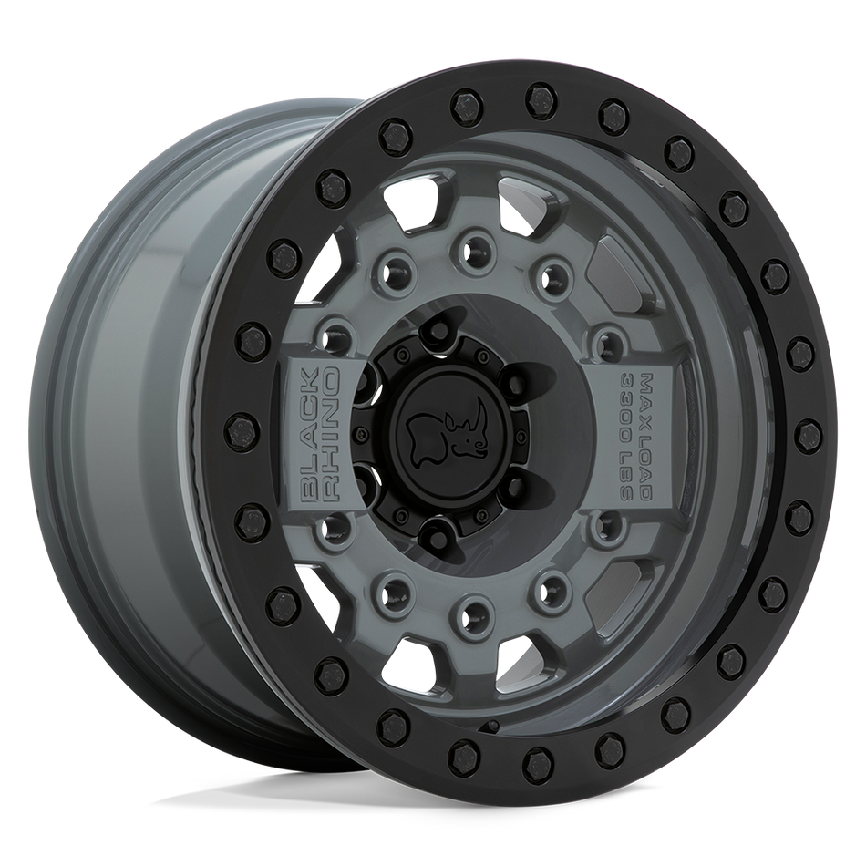 Black Rhino Hard Alloys AVENGER BEADLOCK Battleship Gray W/ Black Hardware Wheel