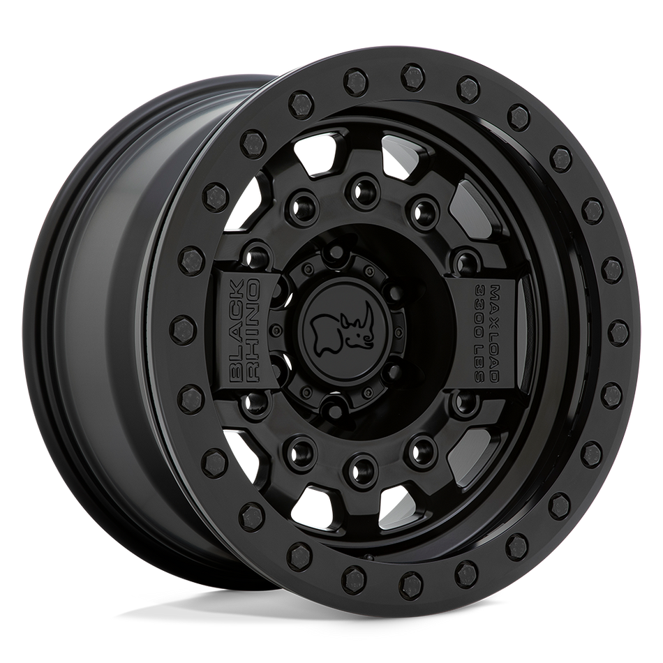 Black Rhino Hard Alloys AVENGER BEADLOCK Matte Black W/ Black Hardware Wheel