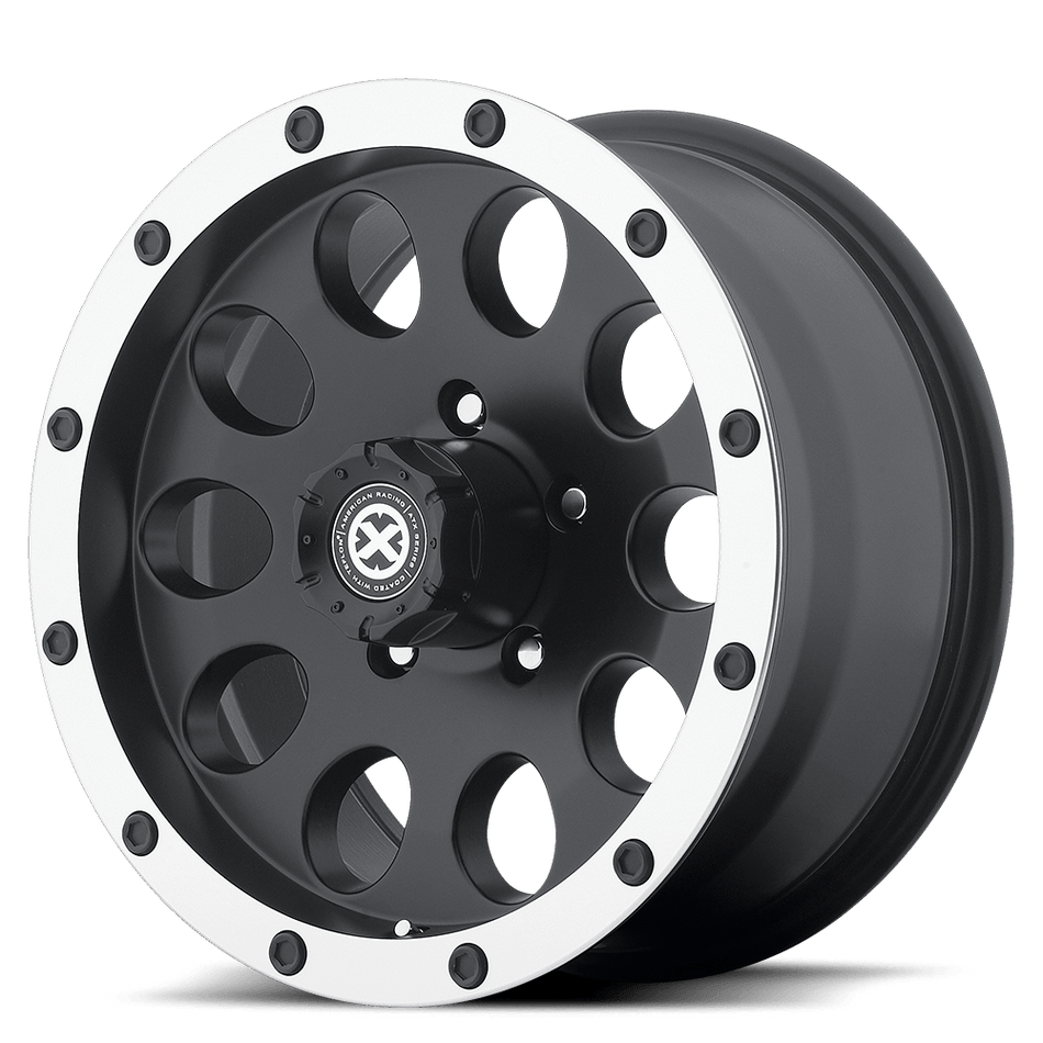 ATX Series AX186 SLOT Satin Black With Machined Face Wheel