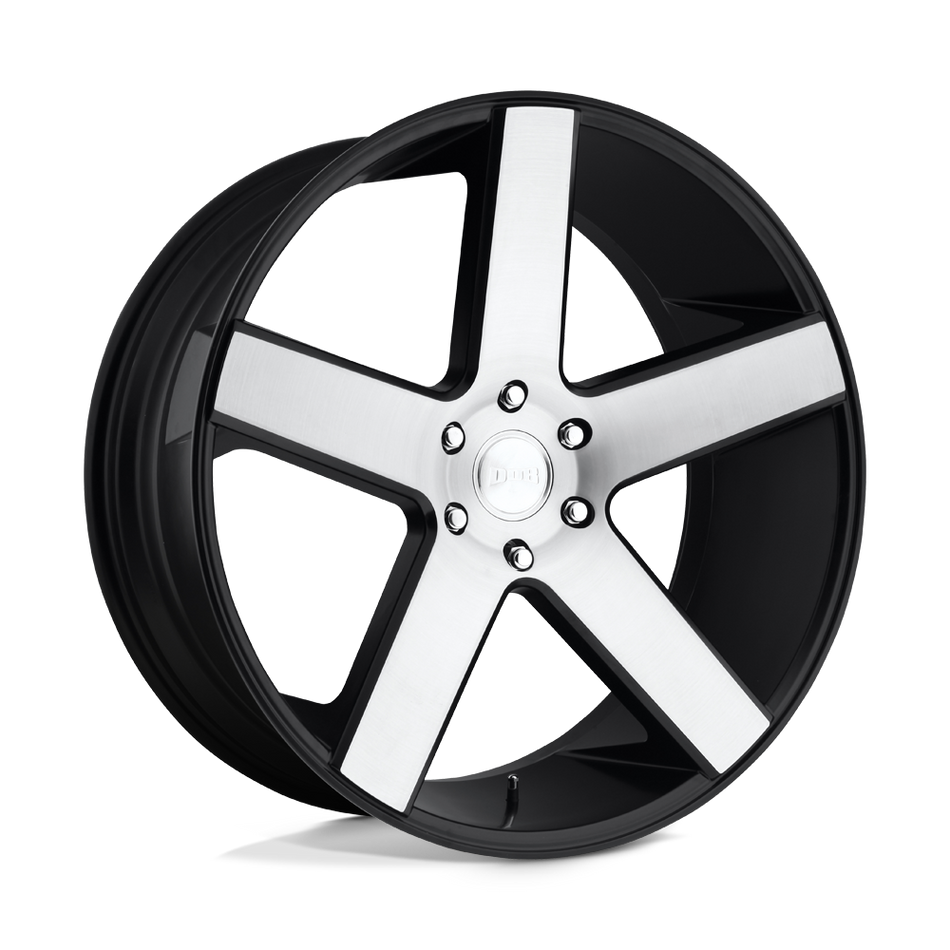 DUB 1PC S217 BALLER Gloss Black Brushed Wheel