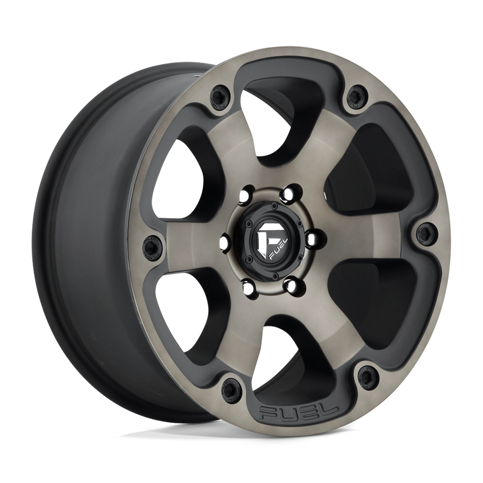 Fuel 1PC D564 BEAST Matte Black Double Dark Tint Wheel