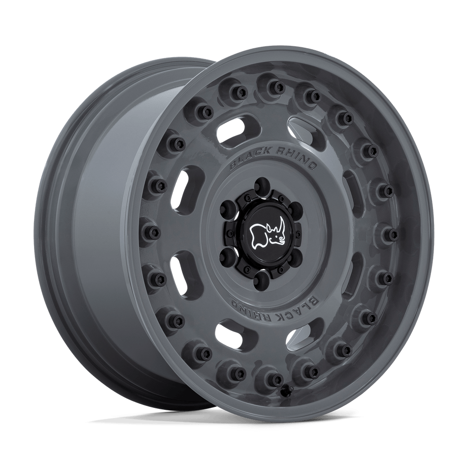 Black Rhino Hard Alloys AXLE Battleship Gray Wheel