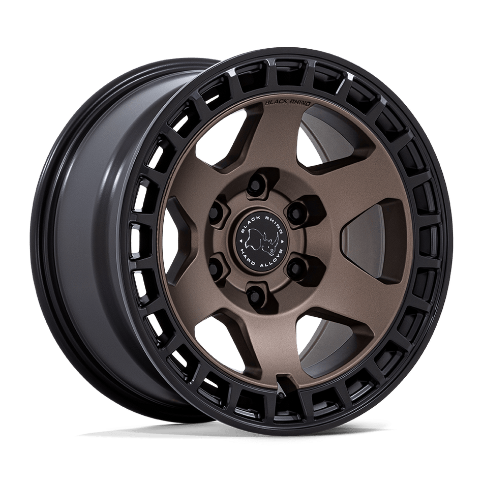 Black Rhino Hard Alloys BR022 BAHARI Burnt Bronze W/ Matte Black Lip Wheel