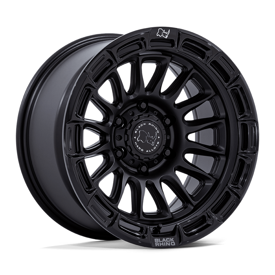 Black Rhino Hard Alloys BR025 RIVAL Matte Black W/ Gloss Black Lip Wheel
