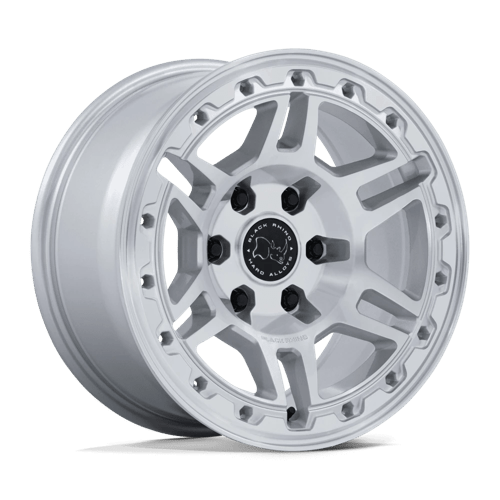Black Rhino Hard Alloys BR039 VANGUARD GLOSS SILVER W/ MACHINED FACE