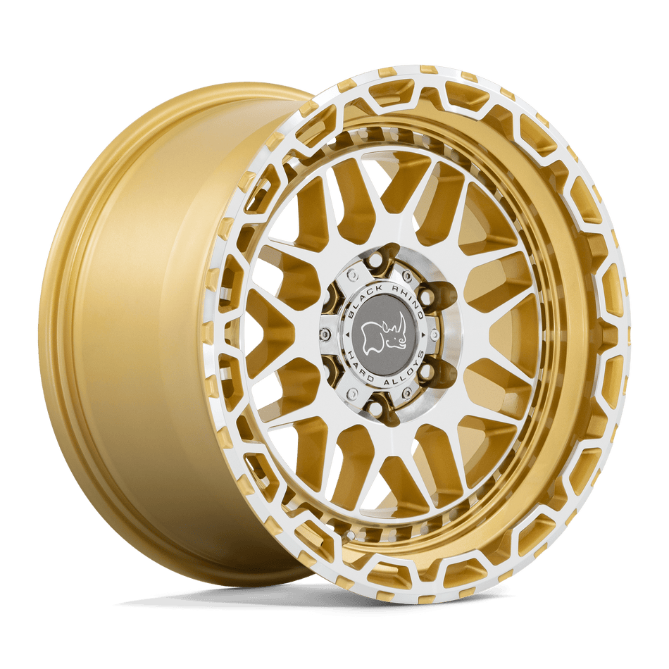 Black Rhino Hard Alloys HOLCOMB Gloss Gold With Mirror Cut Face Wheel