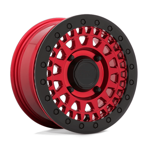 Black Rhino Hard Alloys - UTV PARKER UTV BEADLOCK CANDY RED W/ BLACK BEAD RING