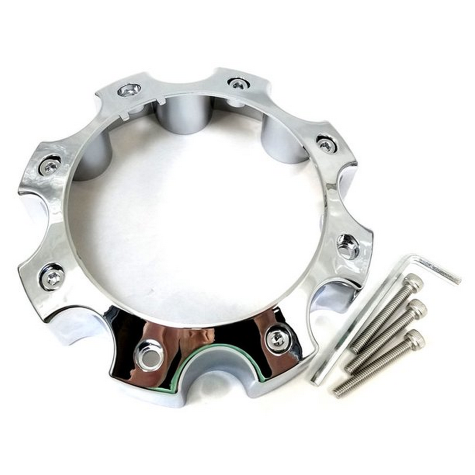 OPEN END 8LUG CAP - CHROME