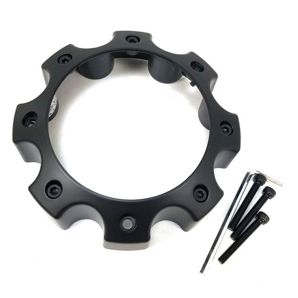OPEN END 8LUG CAP - SATIN BLACK