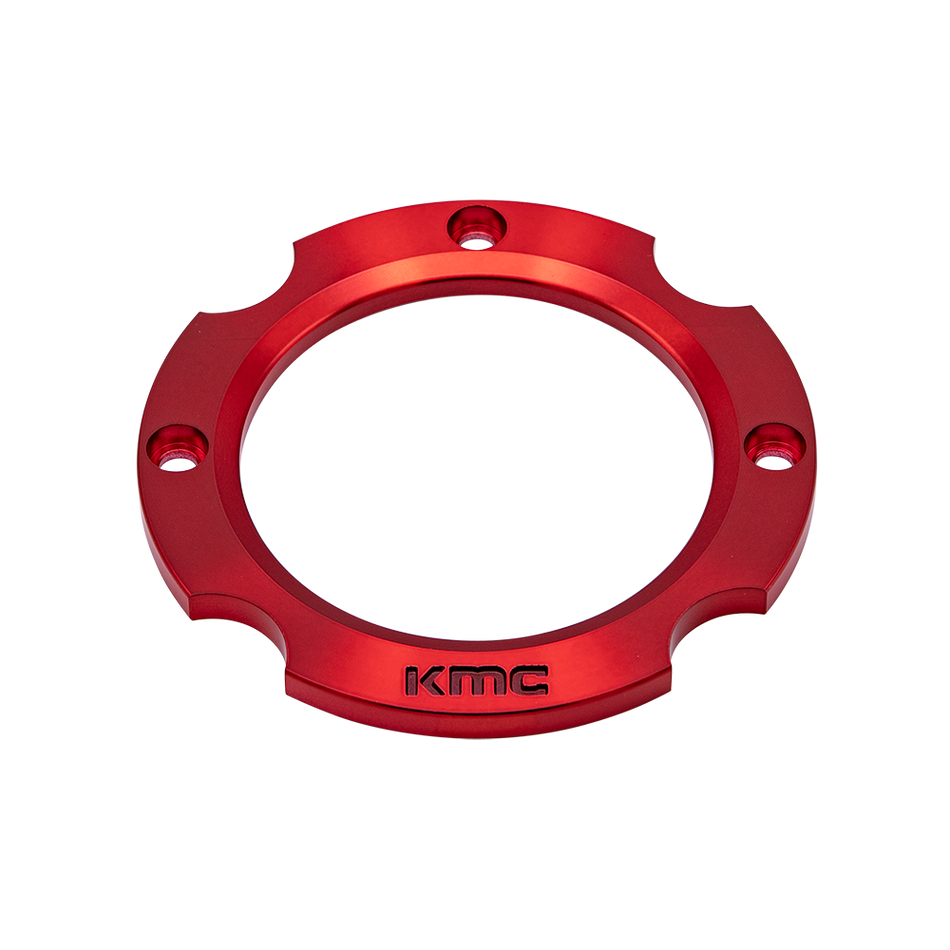 KS CAP RING 4X137 - ANODIZED RED