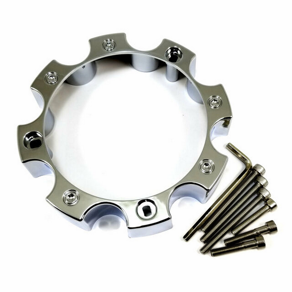 8 LUG CAP SPACERS 145MM CHROME