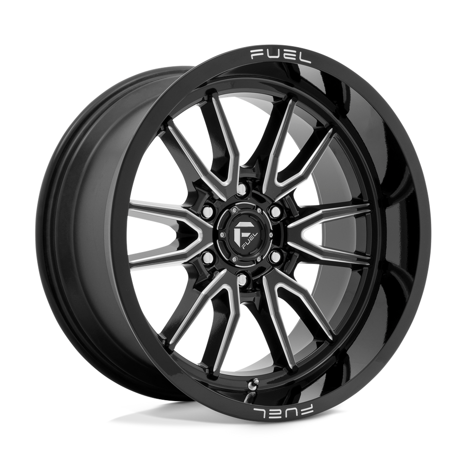 Fuel 1PC D761 CLASH Gloss Black Milled Wheel