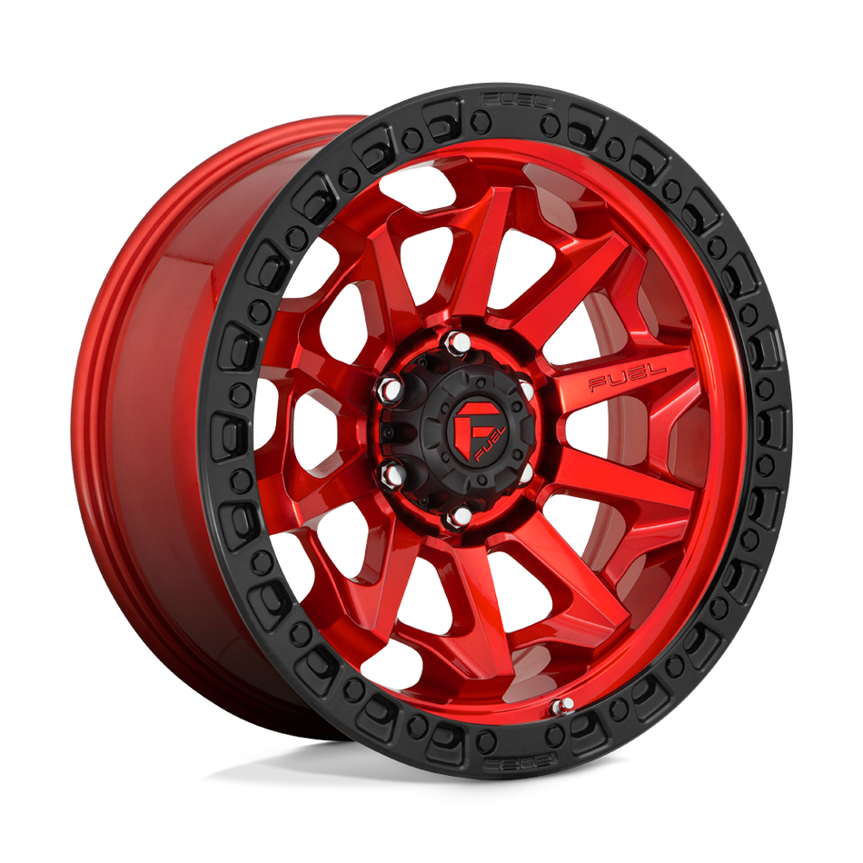Fuel 1PC D695 COVERT Candy Red Black Bead Ring Wheel